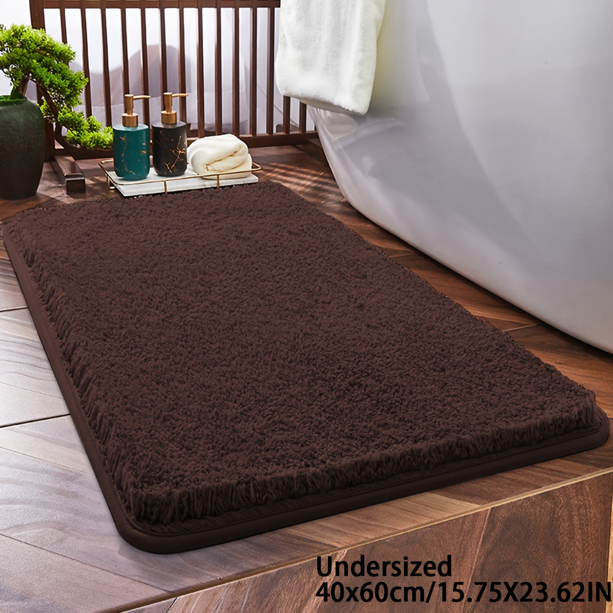 Thickened Non-Slip Soft Plush Absorbent Bathroom Mat