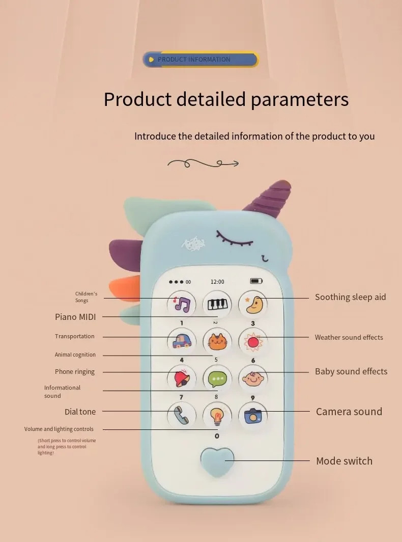 Kids Infant Early Educational Mobile Phone