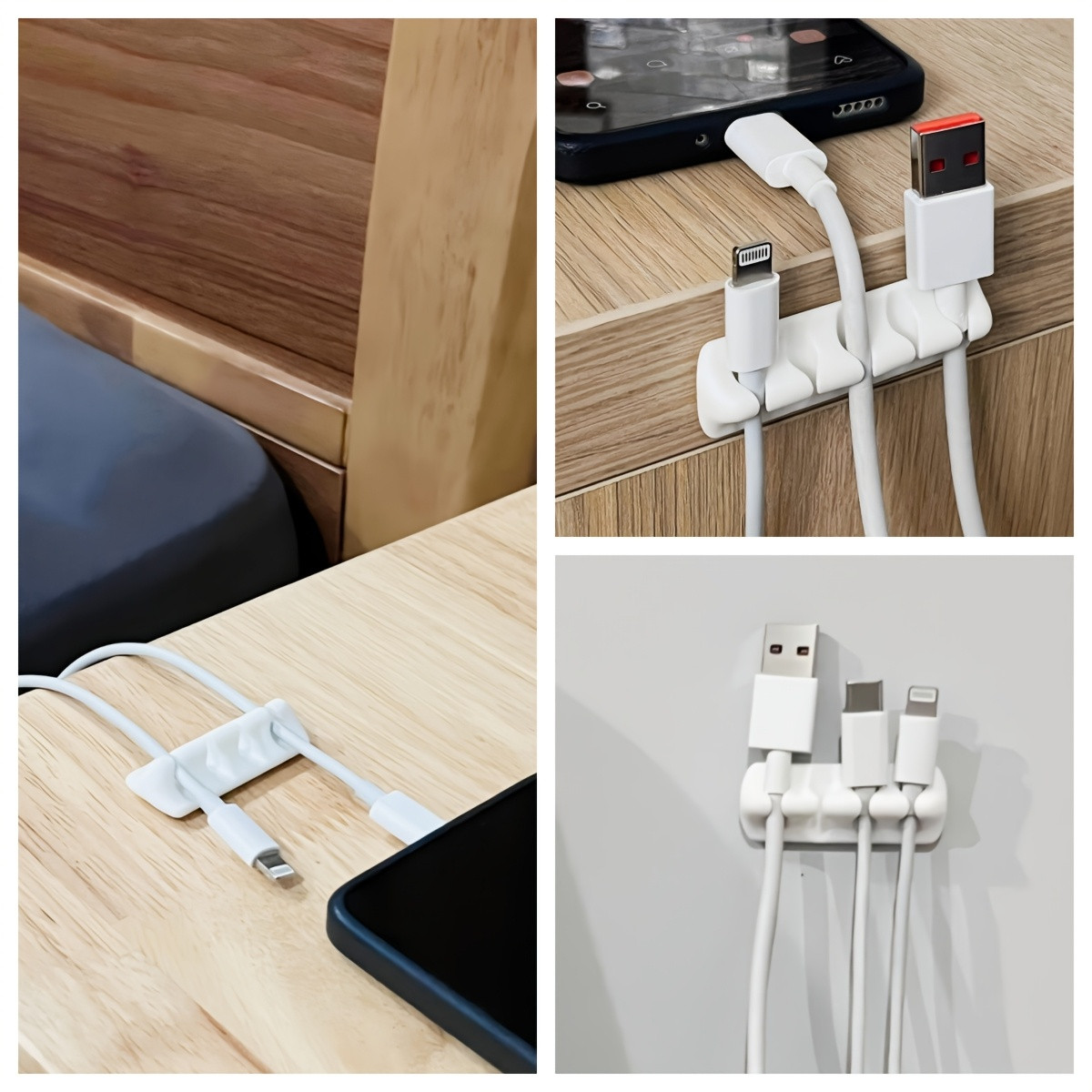 5pcs Self-Adhesive Cable Management Clips